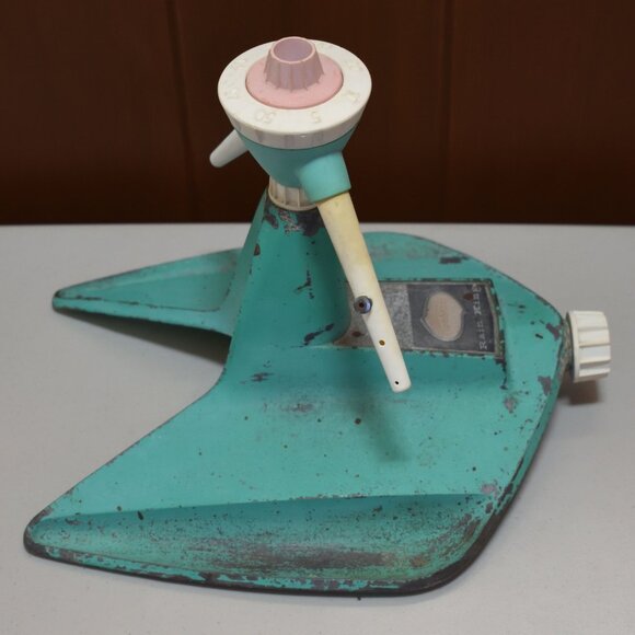 Vtg Sunbeam Rain King K4 Green Metal Rotating Lawn Garden Sprinkler K-4 Tested - Picture 5 of 14